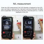 HY128B Reverse Display Screen Ultra-thin Touch Smart Digital Multimeter Fully Automatic High Precision True Effective Value Multimeter, HY128B