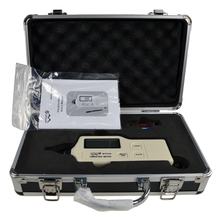 Wintact WT63A Vibration Meter Digital Tester Vibrometer Analyzer Acceleration Velocity, Wintact WT63A