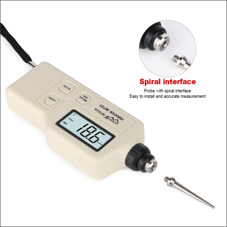 Wintact WT63A Vibration Meter Digital Tester Vibrometer Analyzer Acceleration Velocity, Wintact WT63A