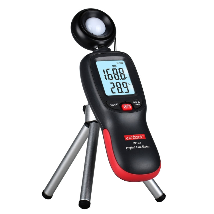 Wintact WT81 Digital Light Lux Meter for Factory / School / House Various Occasion, Range: 0-200,000 Lux