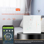 BHT-006GALW 95-240V AC 5A Smart Home Heating Thermostat for EU Box, Control Water Heating with Only Internal Sensor & WiFi Connection, BHT-006GALW
