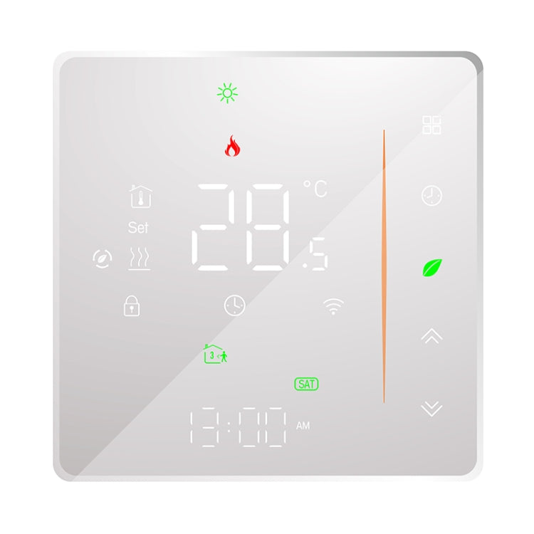BHT-006GCLW 95-240V AC 5A Smart Home Heating Thermostat for EU Box, Control Boiler Heating with Only Internal Sensor, WiFi, BHT-006GCLW