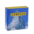 Portable Brass Pocket Camping Hiking Golden Luminous Display Compass Navigation Outdoor Activities Pointing Guide, G50