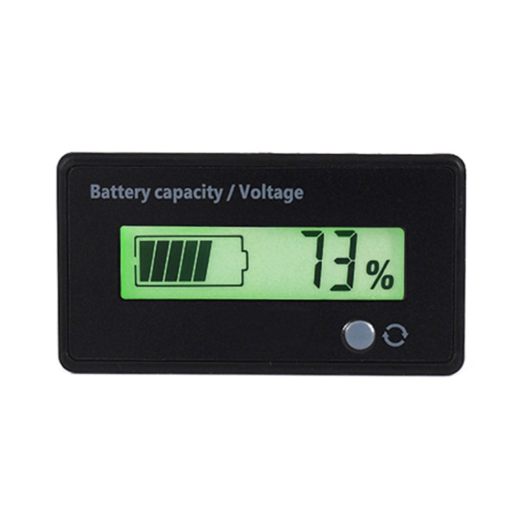 H6133 12V-84V Lead-acid Battery Voltage Tester Percentage Voltmeter Gauge Lithium Battery Status Monitor, 12V-84V White Light, 12V-84V Blue Light, 12V-84V Green Light
