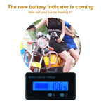H6133 12V-84V Lead-acid Battery Voltage Tester Percentage Voltmeter Gauge Lithium Battery Status Monitor, 12V-84V White Light, 12V-84V Blue Light, 12V-84V Green Light
