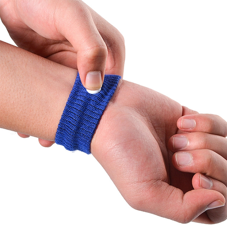 Physical Method Carsickness Prevention Antiemetic Polyester Wristband, One Pair, Grey, Blue, Red, White, Yellow, Black, Orange, Pink, Green