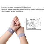 Physical Method Carsickness Prevention Antiemetic Polyester Wristband, One Pair, Grey, Blue, Red, White, Yellow, Black, Orange, Pink, Green