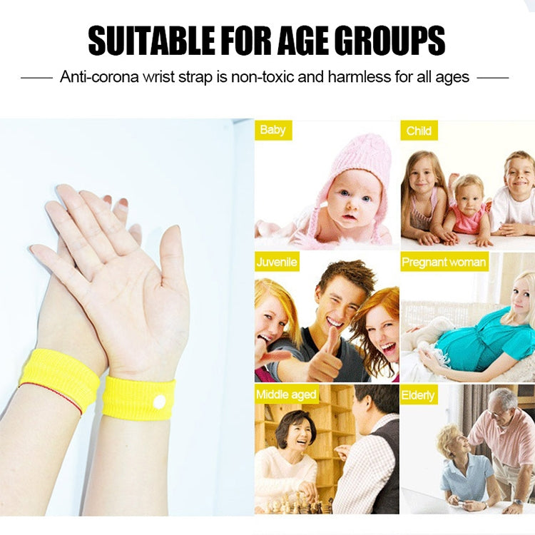 Physical Method Carsickness Prevention Antiemetic Polyester Wristband, One Pair, Grey, Blue, Red, White, Yellow, Black, Orange, Pink, Green