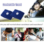 Physical Method Carsickness Prevention Antiemetic Polyester Wristband, One Pair, Grey, Blue, Red, White, Yellow, Black, Orange, Pink, Green