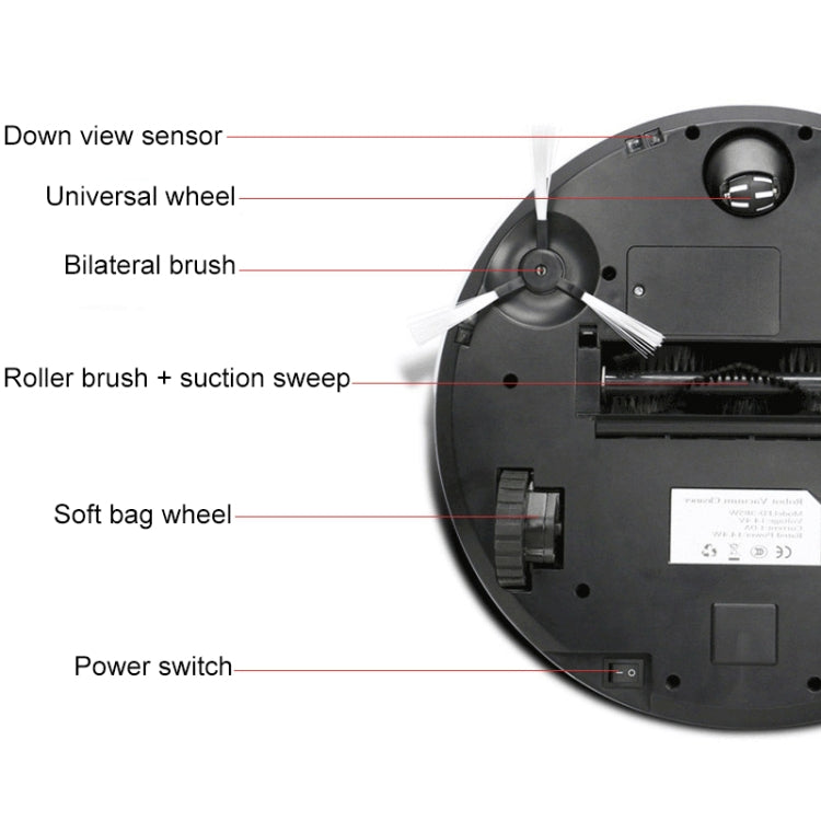 FD-3RSW(IIB)CS 1000Pa Large Suction Smart Household Vacuum Cleaner Clean Robot, FD-3RSW(IIB)CS