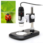 DMS-MDS800 40X-1600X Magnifier 2.0MP Image Sensor USB Digital Microscope with 8 LEDs & Professional Stand, 40X-1600X