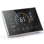 BHP-8000-B 3H2C Smart Home Heat Pump Round Room Mirror Housing Thermostat without WiFi, AC 24V, without WiFi