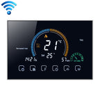 BHT-8000-GALW Control Water Heating Energy-saving and Environmentally-friendly Smart Home Negative Display LCD Screen Round Room Thermostat with WiFi, with WiFi