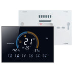 BHT-8000-GALW Control Water Heating Energy-saving and Environmentally-friendly Smart Home Negative Display LCD Screen Round Room Thermostat with WiFi, with WiFi