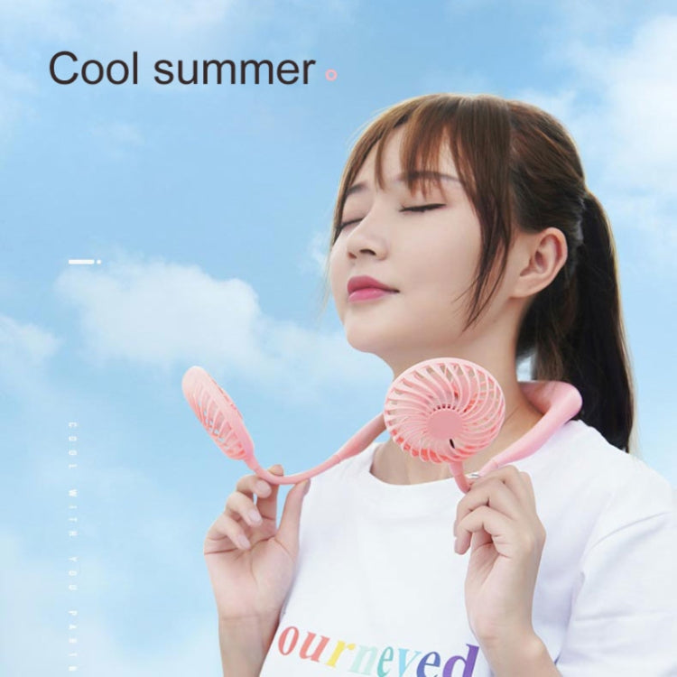 Creative Mini Hanging Neck Type Fan Outdoor LED Fan, F008 (Black), F008, F008 (Blue), F008 (White)