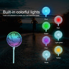 Creative Mini Hanging Neck Type Fan Outdoor LED Fan, F008, F008 (Blue), F008 (White), F008 (Black)