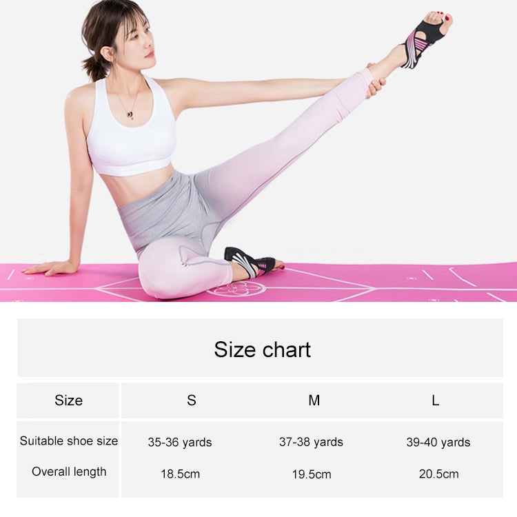 1 Pair Anti-Slip Yoga Socks Toeless Pilates Socks Ballet Yoga Pilates Barre Shoes for Women, 245-250mm Foot Length, 245-250mm (Pink), 245-250mm (Green)