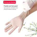 100 PCS Disposable PVC Examination Gloves Household Transparent Touchable Protective Gloves, Size: S, 100 PCS S
