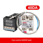 REX-C100 Thermostat + Thermocouple + SSR-40 DA Solid State Module Intelligent Temperature Control Kit, 40DA