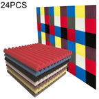 24 PCS Recording Studio Drum Room Acoustic Foam, Random Color Delivery, 24 PCS