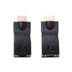 HDMI to RJ45 Extender Adapter (Receiver & Transmitter)  by Cat-5e/6 Cable, Support HDCP, Transmission Distance: 30m, Single RJ45 Black