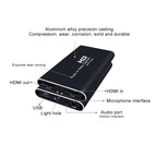 Z34 HDMI Female + Mic to HDMI Female + Audio + USB HD Video & Audio Capture Card with Loop, Z34