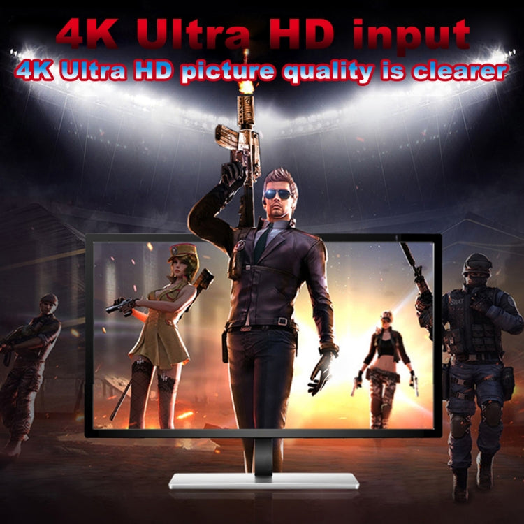 Z34 HDMI Female + Mic to HDMI Female + Audio + USB HD Video & Audio Capture Card with Loop, Z34