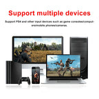 Z34 HDMI Female + Mic to HDMI Female + Audio + USB HD Video & Audio Capture Card with Loop, Z34