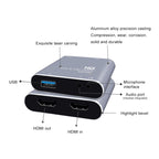 Z37 HDMI Female + Mic to HDMI Female + Audio + USB HD Video & Audio Capture Card with Loop, Z37