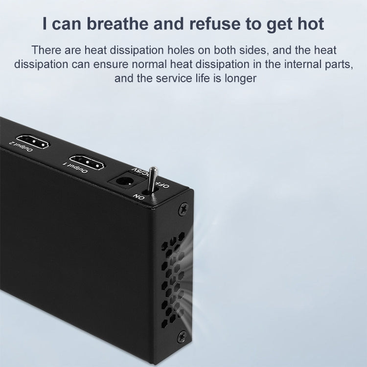 Measy SPH108 1 to 8 4K HDMI 1080P Simultaneous Display Splitter, US Plug, 1 to 8, US Plug