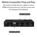 Measy SWH4631 4K 60Hz 3 In 1 Out HDMI Converter Switcher, Plug Type: US Plug, US Plug