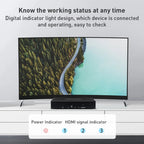 Measy SWH4631 4K 60Hz 3 In 1 Out HDMI Converter Switcher, Plug Type: EU Plug, EU Plug