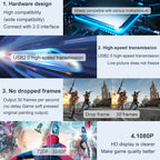 USB 2.0 to HDMI HD Video Game Live Recording Monitoring Capture