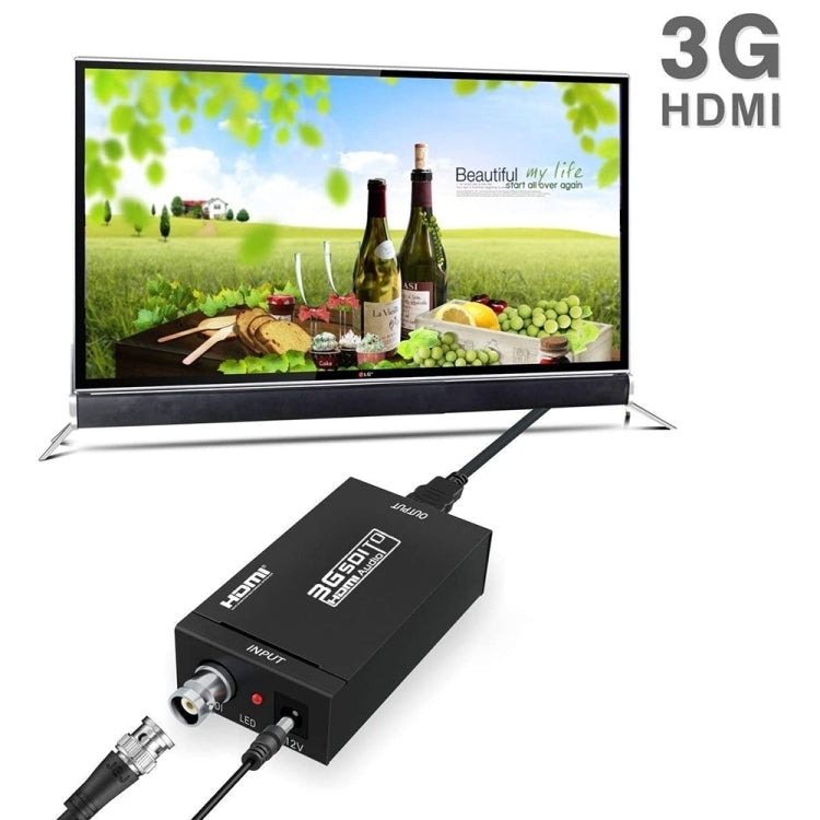 NEWKENG S008 Mini SD-SDI / HD-SDI / 3G-SDI to HDMI Video Converter, S008 Mini SD-SDI / HD-SDI / 3G-SDI to HDMI