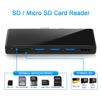 ROCKETEK SK-S4H 3 x USB 3.0 + HDMI + SD / TF Memory Card Reader HUB 4K HDMI Adapter, SK-S4H