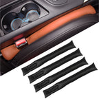 4 PCS Car Styling Accessories Seat Gap Filler Leather Pad Spacer Protective Softer Bar Slot Plug Car Gap Filler, Car Seat Gap Filler
