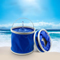 KANEED 11 Liter/2.9 Gallon Oxford Cloth Scalable Foldable Convenient Water Bucket for Camping/Car Washing/ Fishing/Hiking/Beach, Random Color Delivery, Scalable Foldable Convenient Water Bucket, UK Stock Scalable Foldable Convenient Water Bucket       ...