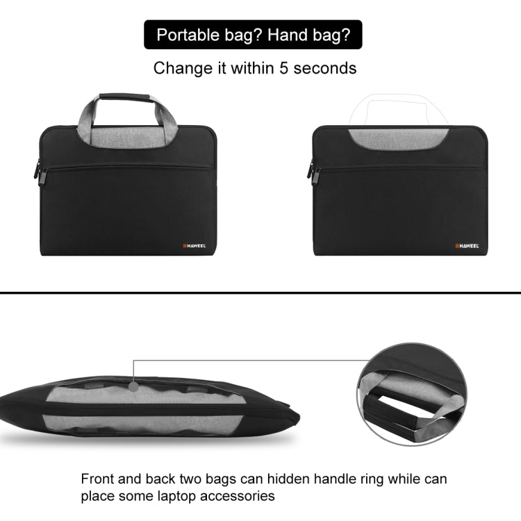 HAWEEL 13-15 inch Laptop Handbag For Macbook, Samsung, Lenovo, Sony, DELL Alienware, CHUWI, ASUS, HP Laptop, 13-15 inch Handbag
