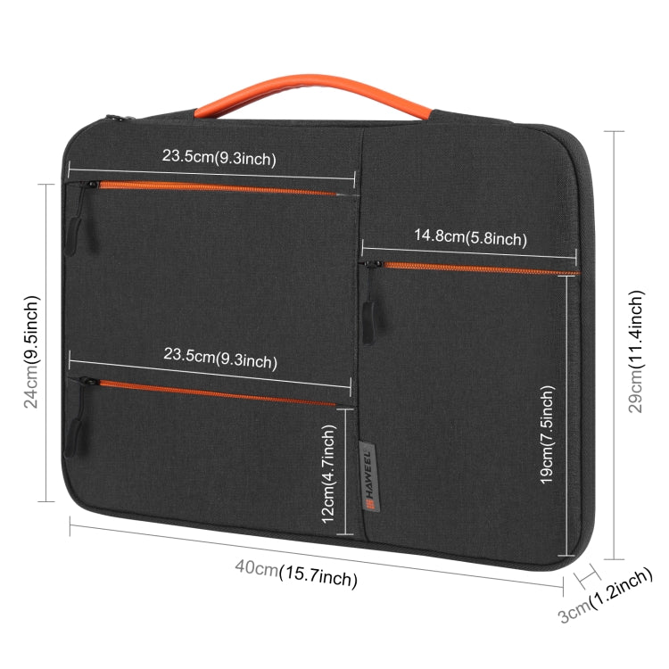 HAWEEL 15.0 inch Sleeve Case Zipper Briefcase Laptop Handbag For Macbook, Samsung, Lenovo Thinkpad, Sony, DELL Alienware, CHUWI, ASUS, HP, 15.0 inch-16.0 inch Laptops, 15.0-16.0 inch, 15.0 inch