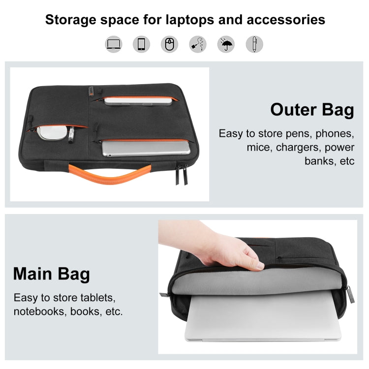 HAWEEL 15.0 inch Sleeve Case Zipper Briefcase Laptop Handbag For Macbook, Samsung, Lenovo Thinkpad, Sony, DELL Alienware, CHUWI, ASUS, HP, 15.0 inch-16.0 inch Laptops, 15.0-16.0 inch, 15.0 inch