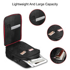 HAWEEL 14W Solar Panel Power Backpack Laptop Bag with Handle and 5V / 2.1A Max USB Charging Port, 14W Backpack 2