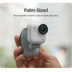 For Insta360 GO Ultra Sunnylife Magnetic Car Sun Visor Mount Action Camera Holder 360 Rotating 180 Tilt Sun Visor Holder