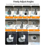 For Insta360 GO Ultra Sunnylife Magnetic Car Sun Visor Mount Action Camera Holder 360 Rotating 180 Tilt Sun Visor Holder