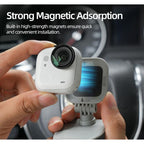For Insta360 GO Ultra Sunnylife Magnetic Car Sun Visor Mount Action Camera Holder 360 Rotating 180 Tilt Sun Visor Holder