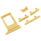 SIM Card Tray + Side Key for iPhone 11, For iPhone 11(Yellow)(Single card), For iPhone 11(Single card), For iPhone 11 (Purple)(Single card), For iPhone 11