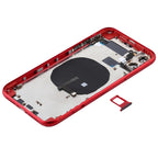 Battery Back Cover (with Side Keys & Card Tray & Power + Volume Flex Cable & Wireless Charging Module) for iPhone 11, For iPhone 11