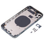 Electroplated Frame Back Housing Cover with Appearance Imitation of iP13 Pro for iPhone 11, for iPhone 11(Electroplated Frame,Green)