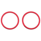 2 PCS Rear Camera Glass Lens Metal Protector Hoop Ring for iPhone 12, For iPhone 12