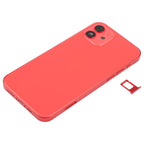 Battery Back Cover (with Side Keys & Card Tray & Power + Volume Flex Cable & Wireless Charging Module) for iPhone 12, For iPhone 12