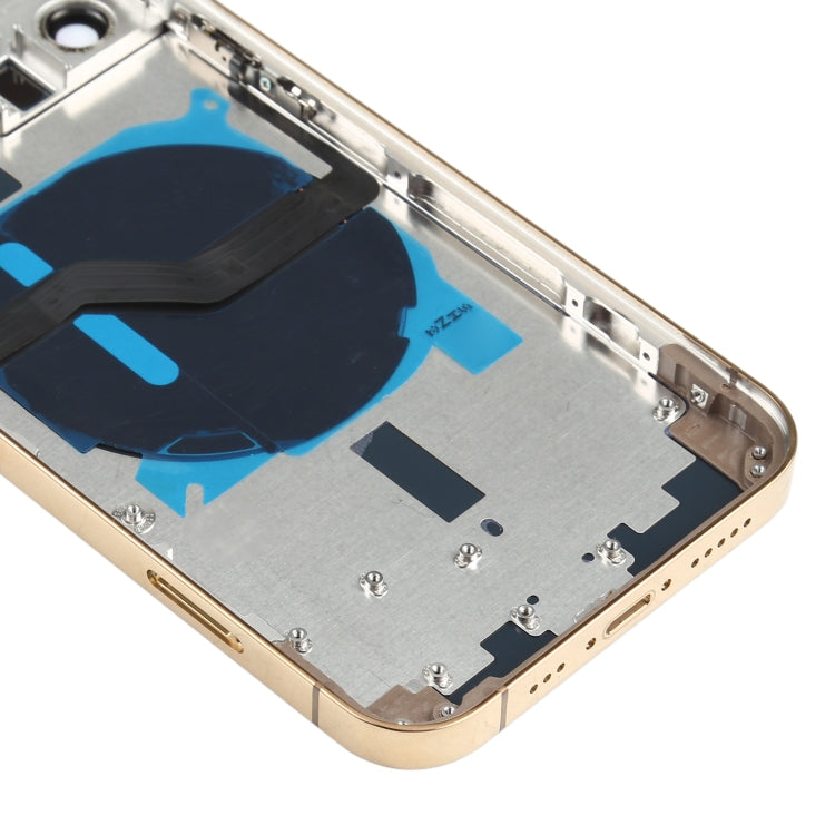 Battery Back Cover (with Side Keys & Card Tray & Power + Volume Flex Cable & Wireless Charging Module) for iPhone 12 Pro, For iPhone 12 Pro